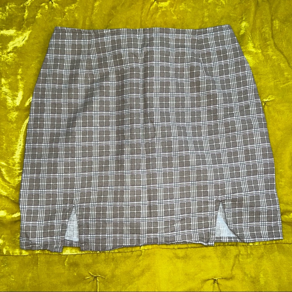 Urban Outfitters Micro Plaid Mini Skirt